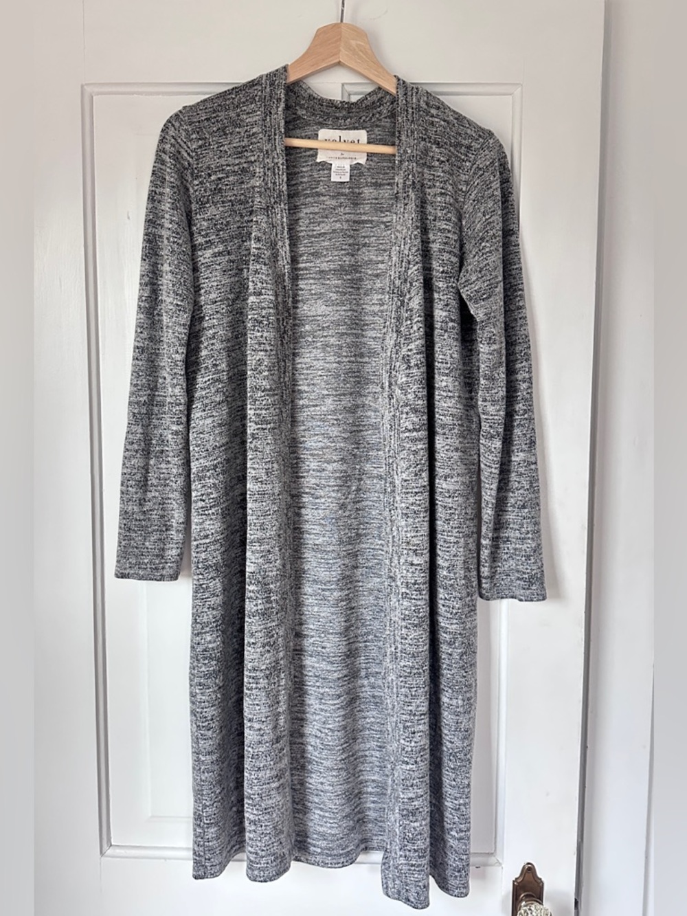 Velvet by Graham and Spencer Open-Front Long Cardigan for Anthropologie